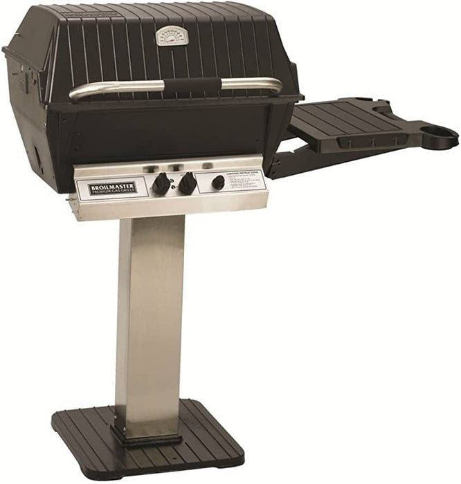 Broilmaster Gas Grill Head Broilmaster - Package 7, Stainless Patio Post/Base, one Side Shelf with Stainless Bracket, Natural - P3PK7N