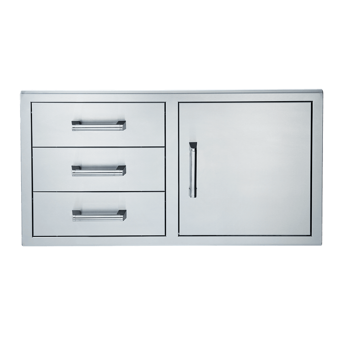 Broilmaster Single Door Broilmaster Single Door with Triple Drawer, 42-in. W x 22-in. H - BSAW4222ST