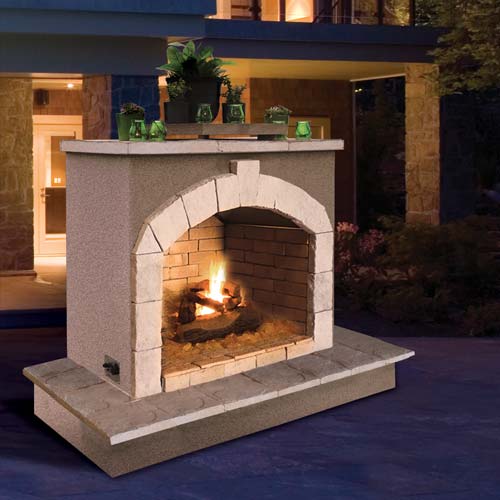 Cal Flame Fireplaces CalFlame - Fireplaces - FRP906 -3 - Natural Stone Tile