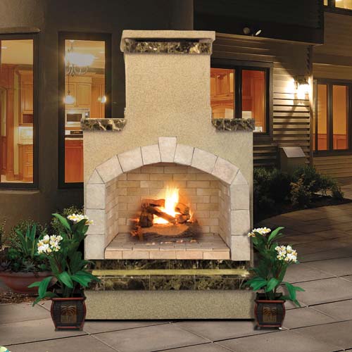 Cal Flame Fireplaces CalFlame - Fireplaces FRP908-2 Natural Stone Tile