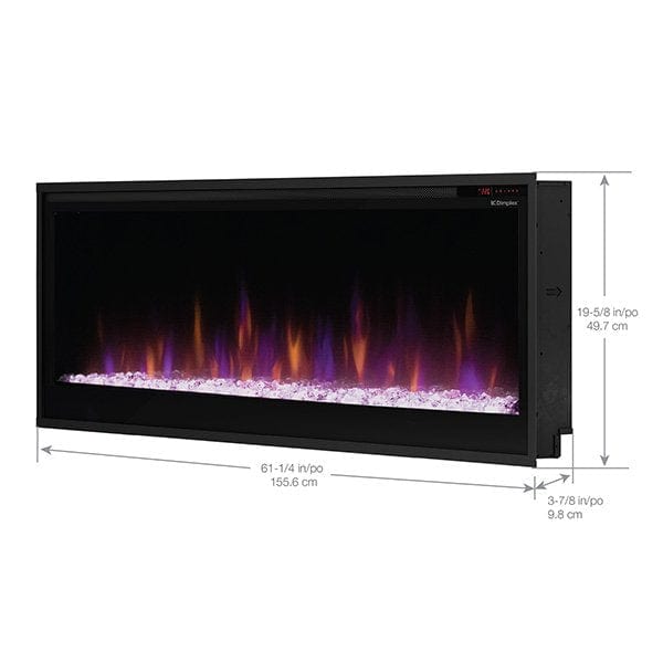Dimplex Electric Fireplace Dimplex - 60" Multi-Fire® SL Slim Built-in Linear Electric Fireplace - X-PLF6014-XS