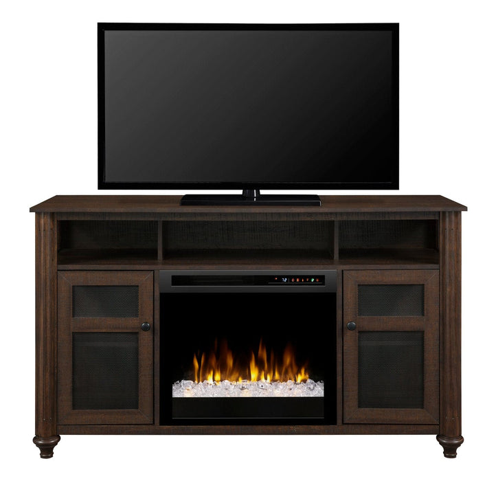 Dimplex Electric Fireplace TV Stand Dimplex - Xavier Media Console - in Grainery Brown finish - X-DM23-1904GB (Only TV Stand)