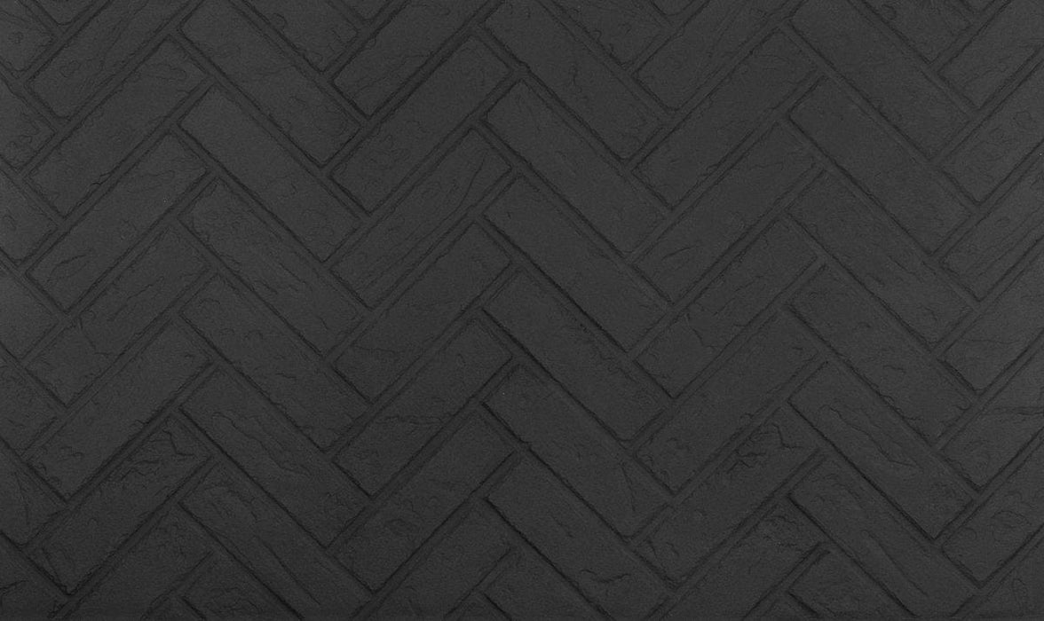 EAF Brick Panel EAF - Clinker Herringbone - 5/8" Thick, Black