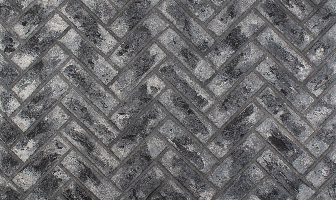 EAF Brick Panel EAF - Herringbone - 5/8" Thick, Dark Alley