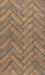 EAF Brick Panel EAF - Herringbone - 5/8" Thick, Standard Brown