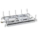 Grand Canyon Gas Logs Burner 18" - 2 Burner / See Through Vented Outdoor Gas Fireplace Stainless Steel Burner - Natural Gas