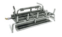 Grand Canyon Gas Logs Burner Jumbo Slimline Vented Outdoor Front View Burner Stainless Steel By Grand Canyon Gas Logs