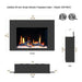 Litedeer Electric Fireplace Insert Litedeer LiteStar 38-in Smart Electric Fireplace Insert - ZEF38VC, Black