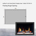 Litedeer Electric Fireplace Insert LiteStar 33-in smart electric fireplace insert with realistic flame crackling sounds, smart fireplace app, black - ZEF38VC33C