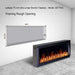 Litedeer Electric Fireplace Latitude 75-in Smart Control Electric Fireplace Wifi Enabled -ZEF75VC,Black