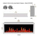 Litedeer Electric Fireplace Litedeer Homes Gloria II 48-in Smart Control Electric Fireplace with App - ZEF48XAW White Fireplace