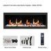 Litedeer Electric Fireplace Litedeer Latitude 55 inch Smart Built-in Electric Fireplace with App - ZEF55V,Black