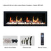 Litedeer Electric Fireplace Litedeer Latitude II 48" Seamless Wall Mounted Electric Fireplace Wifi Smart with App - ZEF48X,Black