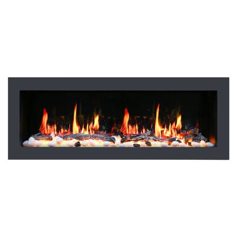 Litedeer Electric Fireplace Litedeer Latitude II 78" Smart Linear Electric Fireplace with App - ZEF78V,Black