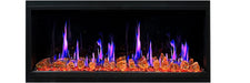 Litedeer Electric Fireplace Litedeer Latitude ZEF45XA 45 inch Smart Electric Fireplace with app Amber realistic flame, Black