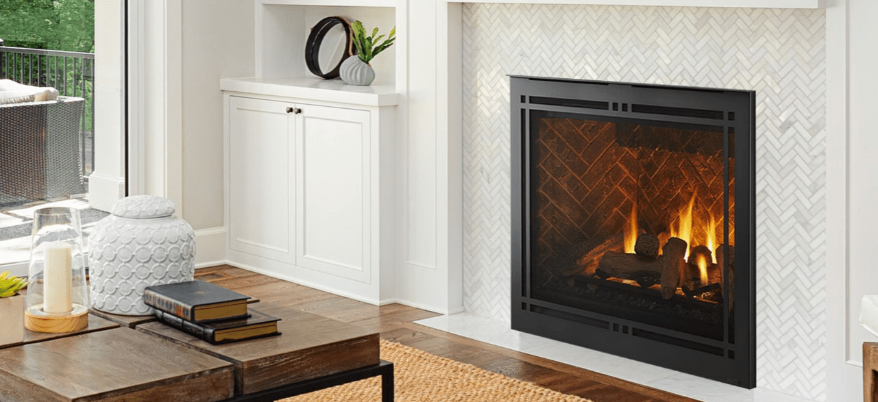 Majestic Direct-Vent Fireplace Majestic - Meridian 36" top/rear direct vent unit with Intellifire Touch ignition-MERID36IN