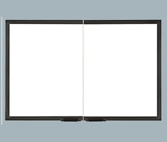 Majestic Glass Door Majestic - Gasketed glass door, cabinet style, black (not for use on radiant units, circulating units only)-GGD36BK-B