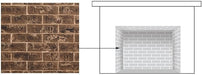 Majestic Liners Majestic - Brick Interior Panels 36"- Traditional - Tavern Brown-BRICK36MERTB