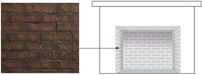Majestic Liners Majestic - Traditional 25" Brick interior panels - Cottage Red-BRICKMI25CR