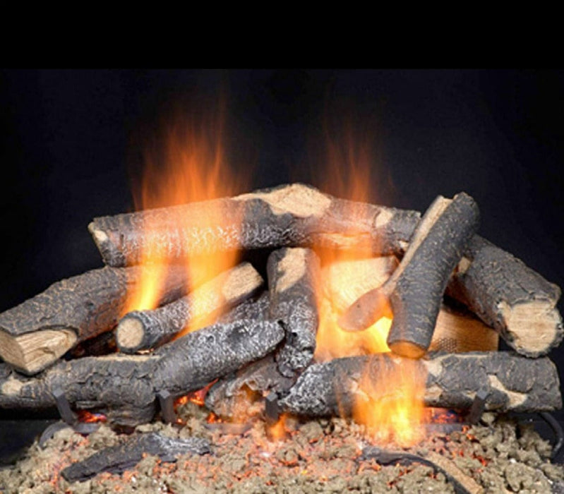 Majestic Log Set Majestic - 24" Fireside Supreme Oak gas log set for See-Through fireplace (order hearth kit separately)-STFSO24