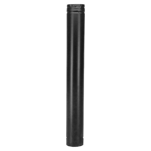 Majestic Pellet Vent Pro Components Majestic - 6" Straight Length Pipe (black)-DV-4PVP-06B