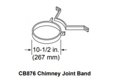 Majestic Vent Pipe Components Majestic - SL300 Series Chimney bracket (package of 3)-CB876