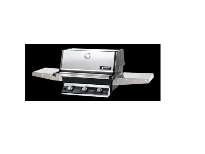 MHP Grills Burner MHP Grills - Cast Stainless Steel Oval Burners and Heat Plates with SearMagic®, Without Folding Shelves T3G4LS-NS/PS