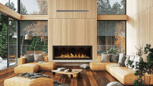 Napoleon Direct Vent Fireplace Napoleon - Tall Linear Vector Direct Vent 74" Natural Gas Fireplace