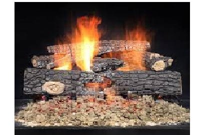 Outdoor Lifestyle Log Set Outdoor Lifestyle - 24" Fireside Realwood refractory cement log set (order hearth kit separately) - FRW124