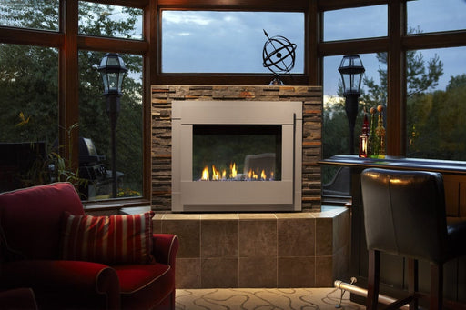 Outdoor Lifestyle See-Through Gas Fireplace Outdoor Lifestyle - Twilight Modern 36" Indoor/Outdoor See-Through Gas Fireplace contemporary with Intellifire (NG) - TWILIGHT-MD-IFT