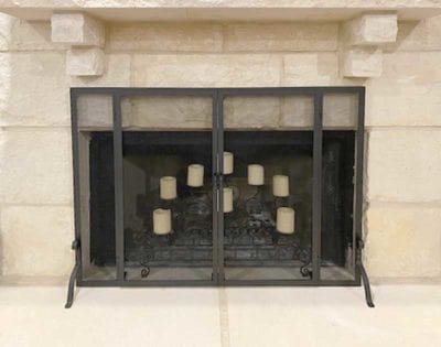 Pilgrim Fireplace Screens Pilgrim - Full Height Operable Door, 44” x 33”