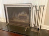 Pilgrim Fireplace Screens Pilgrim - Sinclair Single Panel PG 18251 Natural Iron, 39”W x 31”H