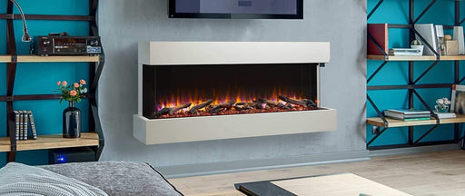 SimpliFire Electric Fireplace Mantel SimpliFire - Floating Mantel Kit for Scion 55, Primed MDF; For wall mount applications (includes wall mount bracket) - SF-SCT55-MANTEL
