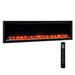 SimpliFire Linear Electric Fireplace SimpliFire - 60" Allusion Platinum recessed linear electric fireplace - SF-ALLP60-BK