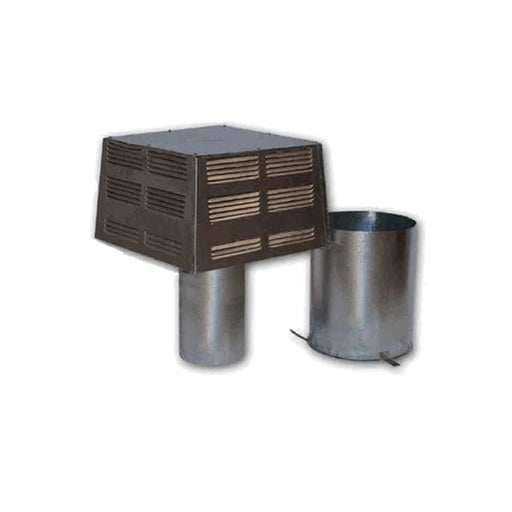 Superior Wood-Burning Chimney Superior - Square Top Termination with Slip Section (Pre-Painted Black) - STL-12DMP