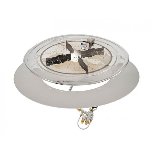 The Outdoor Greatroom Burner The Outdoor Greatroom - 20" Round Crystal Fire Plus Gas Burner Insert and Plate Kit - BP20RD-A