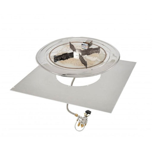 The Outdoor Greatroom Burner The Outdoor Greatroom - 24" x 24" Square Crystal Fire Plus Gas Burner Insert and Plate Kit  - BP24S-A