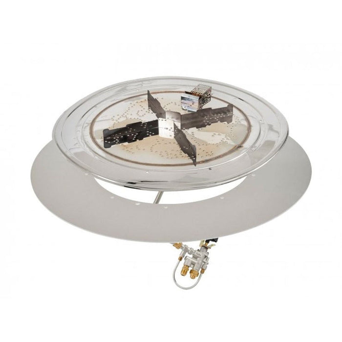 The Outdoor Greatroom Burner The Outdoor Greatroom - 42" Round Crystal Fire Plus Gas Burner Insert and Plate Kit - BP42RD-A
