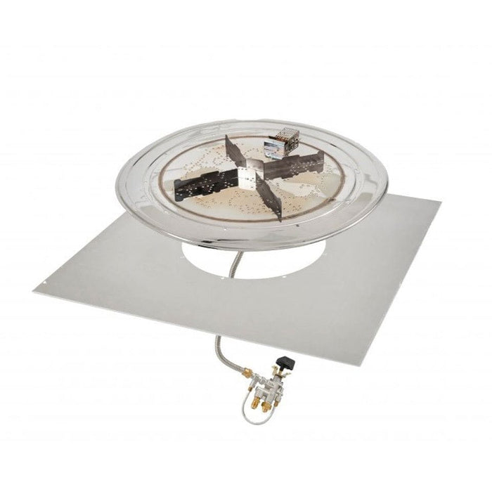 The Outdoor Greatroom Burner The Outdoor Greatroom - 42" x 42" Square Crystal Fire Plus Gas Burner Insert and Plate Kit - BP42S-A