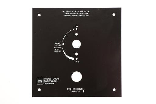 The Outdoor Greatroom Control Panel The Outdoor Greatroom - 6.375" x 6.375" Square Control Panel for Crystal Fire Plus Gas Burners - VCSV-CP-SQ