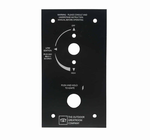 The Outdoor Greatroom Control Panel The Outdoor Greatroom - 6.38" x 3.5" Control Panel for Crystal Fire Plus Gas Burners - VCSV-CP