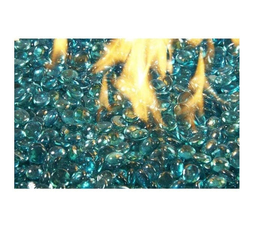 The Outdoor GreatRoom Company CFG-AM 5-Pound Fire Glass Gems, Aqua Marine  Crystal