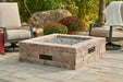 The Outdoor Greatroom Fire Pit Table The Outdoor Greatroom - Bronson Block Square Gas Fire Pit Kit  - BRON5151-K