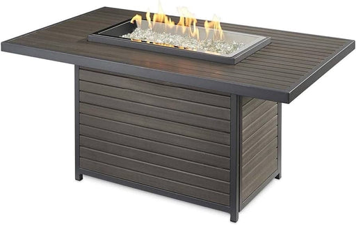 The Outdoor Greatroom Fire Pit Table The Outdoor Greatroom - Brooks Rectangular Gas Fire Pit Table  - BRK-1224-19-K