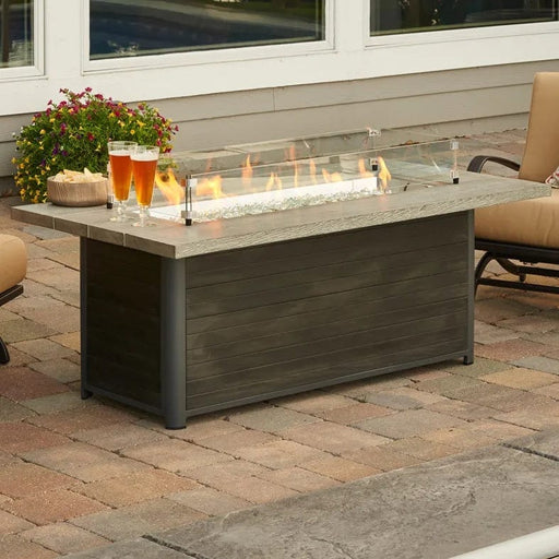 The Outdoor Greatroom Fire Pit Table The Outdoor Greatroom - Cedar Ridge Linear Gas Fire Pit Table - CR-1242-K