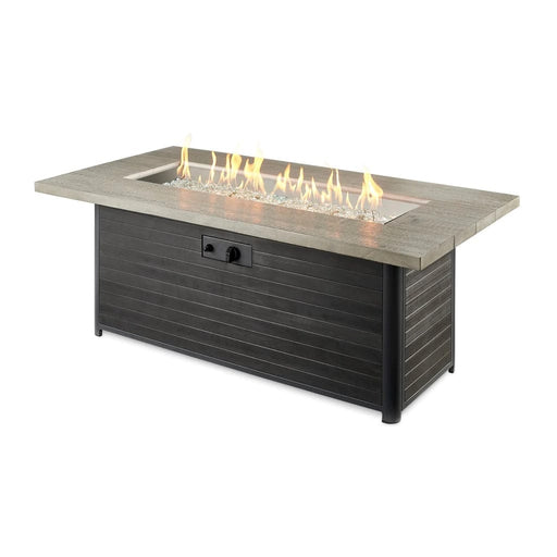 The Outdoor Greatroom Fire Pit Table The Outdoor Greatroom - Cedar Ridge Linear Gas Fire Pit Table w/Direct Spark Ignition  - CR1242DSING-K