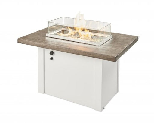 The Outdoor Greatroom Fire Pit Table The Outdoor Greatroom - Driftwood Havenwood Rectangular Gas Fire Pit Table - HVDG-1224-K