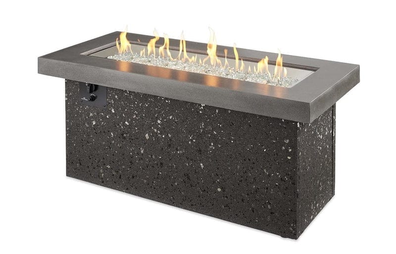 The Outdoor Greatroom Fire Pit Table The Outdoor Greatroom - Grey Key Largo Linear Gas Fire Pit Table w/Direct Spark Ignition