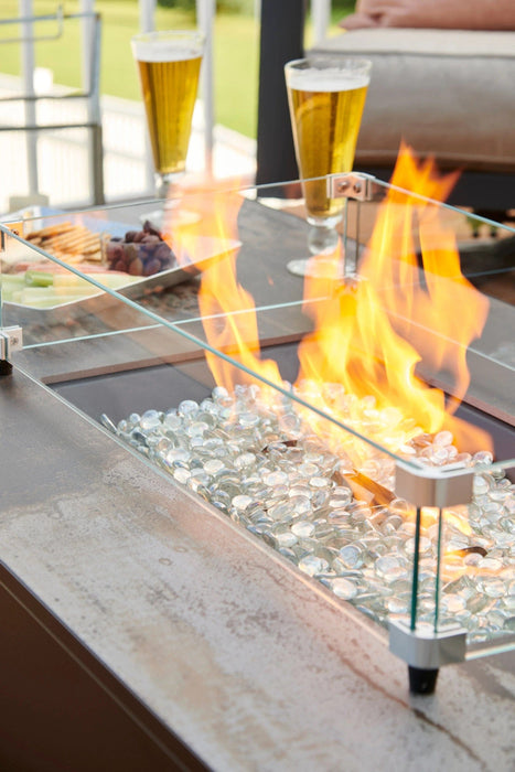 The Outdoor Greatroom Fire Pit Table The Outdoor Greatroom - Kinney Rectangular Gas Fire Pit Table - KN-1224