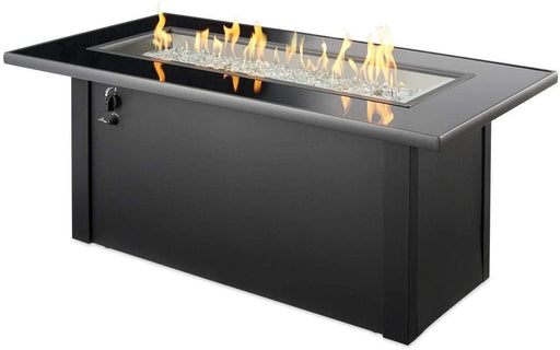 The Outdoor Greatroom Fire Pit Table The Outdoor Greatroom - Monte Carlo Linear Gas Fire Pit Table - MCR-1242-BLK-K